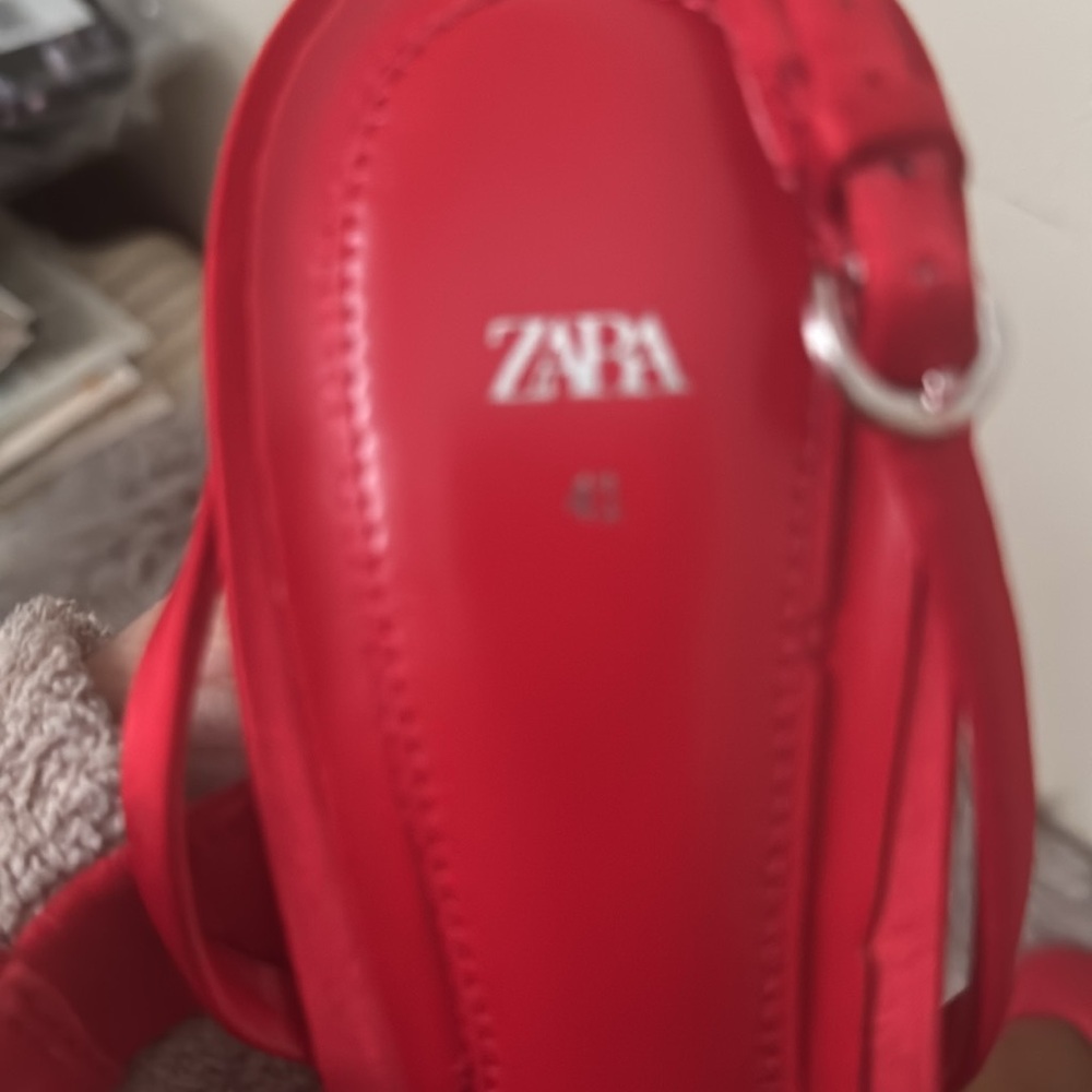 Red Strappy Heels by Zara - Picture 5 of 7
